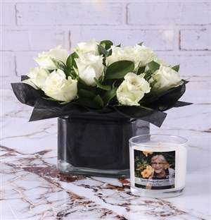 Personalised Vase Of Memory Blooms