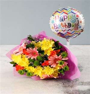 Colourful Birthday Balloon Bouquet