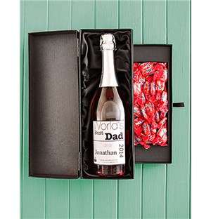 Personalised Wine with Daim Chocolates