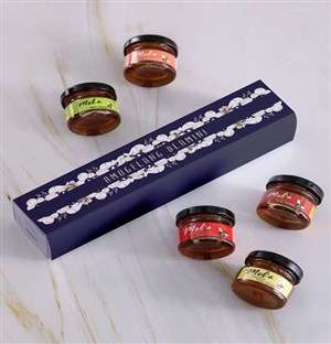Personalised Floral Honey Jars Set