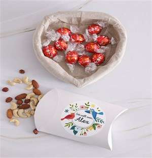 Personalised Get Well Nut Basket