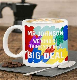 Personalised Big Deal Mug