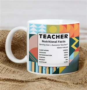 Personalised Teacher Facts Mug