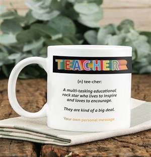 Personalised Teacher Definition Mug