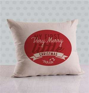 Personalised First Christmas Scatter Cushion