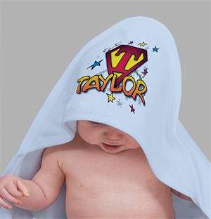 Personalised Superhero Hooded Towel