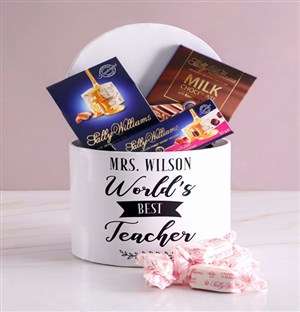 Personalised Best Teacher Nougat Box