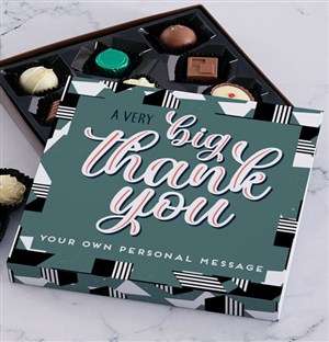 Personalised Big Thank You Chocolate Tray