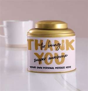 Personalised Being Awesome Tea Tin