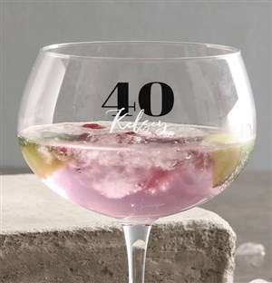 Personalised Golden Age Gin Glass