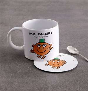 Personalised Mister Clever Mug And Coaster