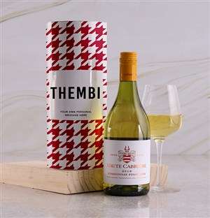 Personalised Red Houndstooth Wine Tube