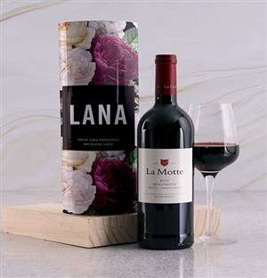 Personalised Floral Wine Tube