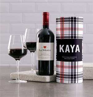 Personalised Tartan Wine Tube