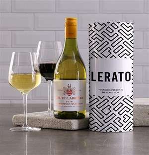 Personalised Geometric Wine Tube
