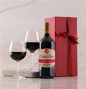 Personalised Love You Red Giftbox