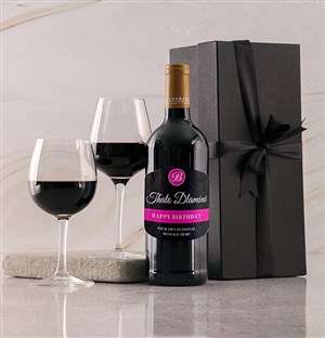 Personalised Birthday Black Giftbox