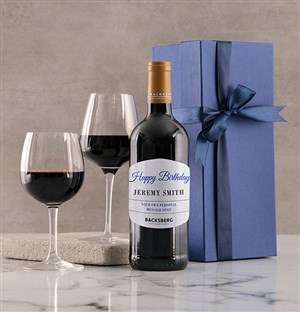 Personalised Blue Birthday Giftbox