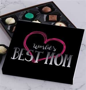 Personalised Worlds Best Mom Choc Tray