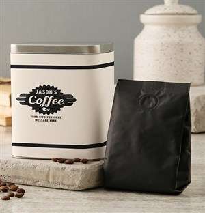 Personalised Coffee Tin