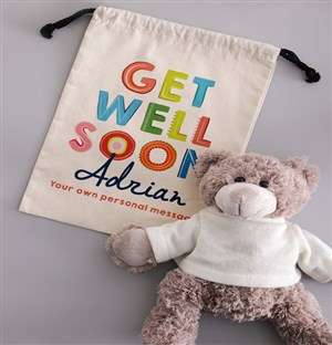 Personalised Get Well Teddy Bear