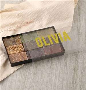 Personalised Modern Name Herbal Soap Gift Box
