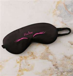 Personalised Black Lashes Eye Mask