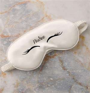 Personalised White Lashes Eye Mask