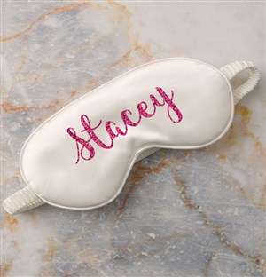 Personalised Name White Eye Mask