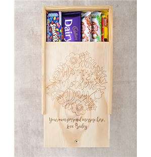 Personalised Happy Mothers Day Choc Crate