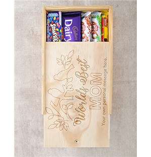 Personalised Worlds Best Mom Choc Crate