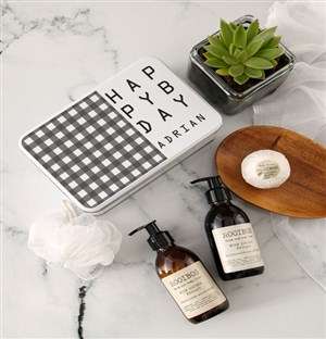 Personalised Happy Birthday Rooibos Bath Time Tin