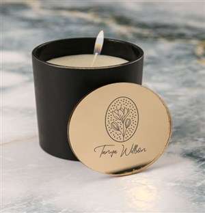 Personalised Glamorous Vanilla Scented Candle Set
