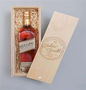 Personalised Vintage Johnnie Walker Crate