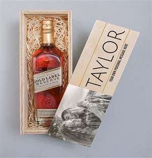 Personalised Photo Johnnie Walker Red Crate