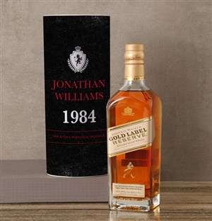 Personalised Johnnie Walker Crest Whisky Tube