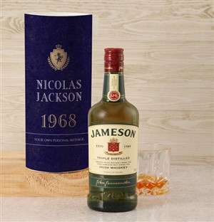 Personalised Jameson Whiskey Classic Tube