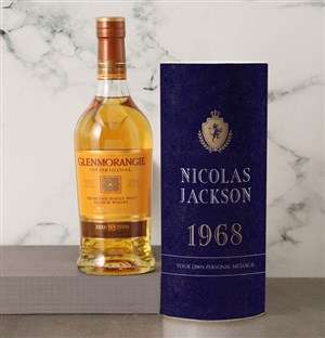 Personalised Glenmorangie Whisky Classic Tube
