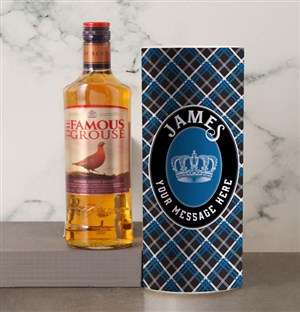 Personalised The Famous Grouse Whisky Tube