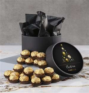 Personalised Christmas Ferrero Rocher Hatbox