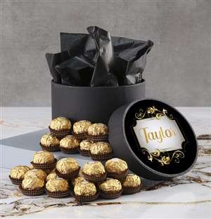 Personalised Elegant Ferrero Rocher Hatbox