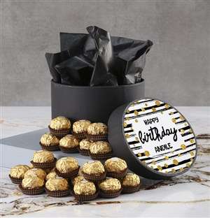 Personalised Birthday Ferrero Rocher Hatbox