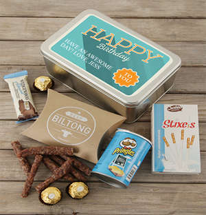 Personalised Happy Birthday Snack Tin