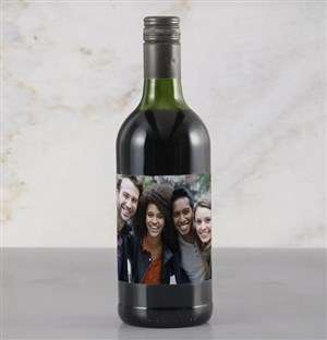 Personalised Photo Red Wine