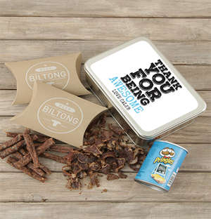 Personalised Thanks For Being Snack Tin