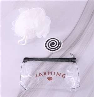 Personalised Cutesy Clear Cosmetic Bag