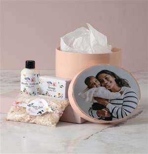 Personalised Pink Photo Pamper Box