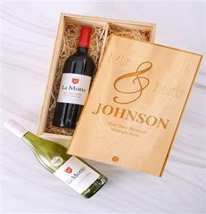 Personalised Mr and Mrs Wine Crate