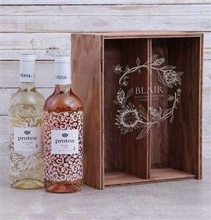 Personalised Protea Duo Crate