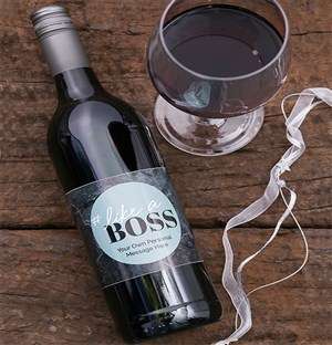 Personalised Like A Boss Wine
